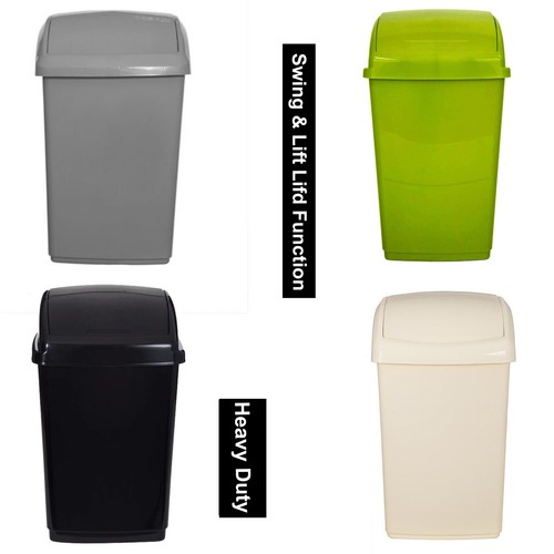 Swing top plastic rubbish - top,