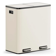 Cream Recycling Kitchen Bin