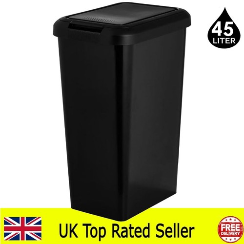 Litre black kitchen bin - litre,