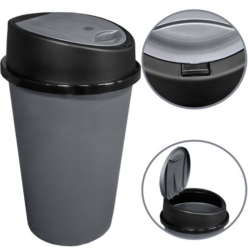 Grey kitchen bin touch - kitchen,