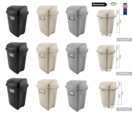 Plastic swing top lid - top,