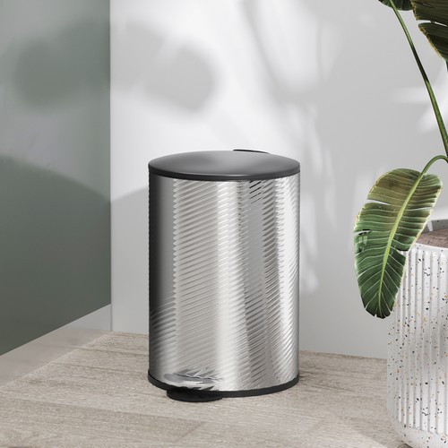 Homcom 20l kitchen pedal bin - homcom,
