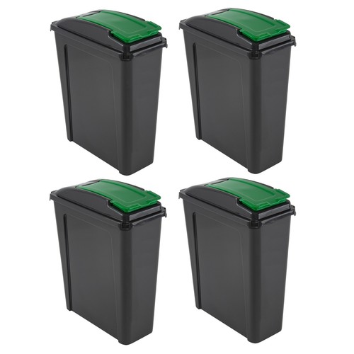 25l slimline bin graphite - 4,