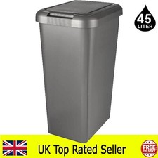 45 litre touch top silver