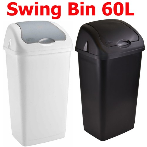 Plastic swing top bin - top,