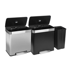 60L Double Kitchen Pedal Bin