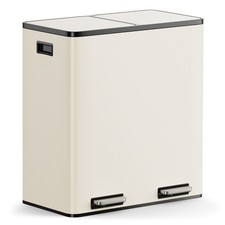 Cream Recycling Kitchen Bin